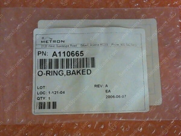 A110665 | O-RING BAKED,P/N A110665 - Image 2