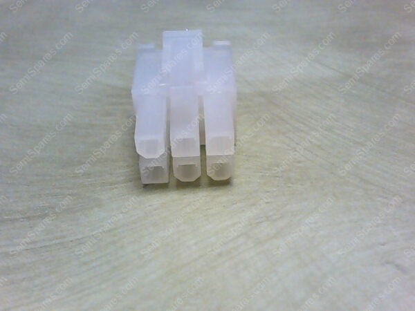 39012060 | 39-01-2060 CONNECTOR HOUSING, PULL TABS, UL 94V-2, MINI-FIT JR. 5557 SERIES, RECEPTACLE, 6 POS, 4.2MM - Image 3