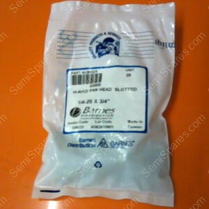 93000 | BARNES DISTRIBUTION PAN HEAD SLOTTED PN/93000 (PACK OF 25)