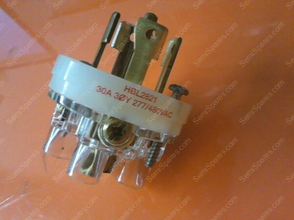 HBL2821 | 30A30Y277/480VAC, HUBBELL INET PLUG - Image 2