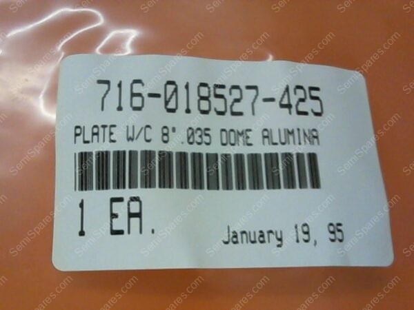 716-018527-425 | PLATE W/C 8".035 DOME ALUMINA - Image 4