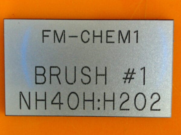 138-885338-065 | LBL, FM-CHEM. 1, BR. #1, NH4OH : H20 - Image 3
