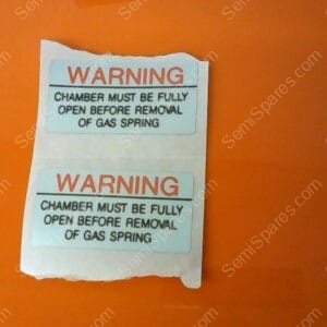 785-011056-001 | LABEL  WARNING GAS SPRING