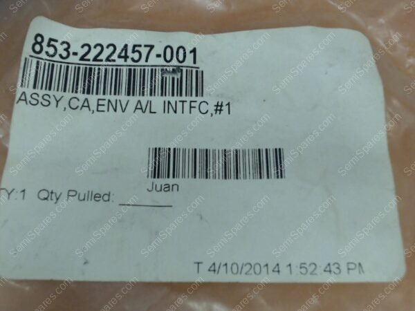 853-222457-001 | ASSY,CA,ENV A/L INTFC,#1 - Image 2