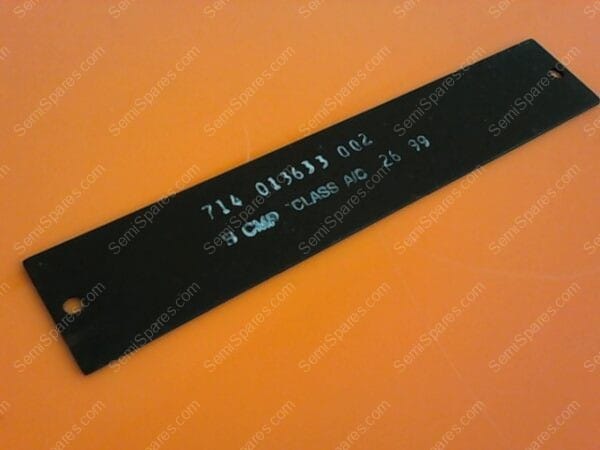 714-013633-002 | PLATE,LABEL,FLOW CONTROLS - Image 2