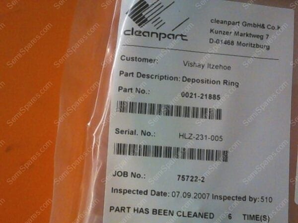 CC-1648-00 | RING DEPOSITION, 0021-21885-A,MA-29615 - Image 2
