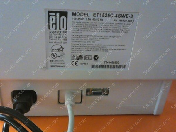 396036-000 | M/N ET1525C-4SWE-3, P/N 396036-000, 100-240V, 1.5A, 60/50HZ - Image 2