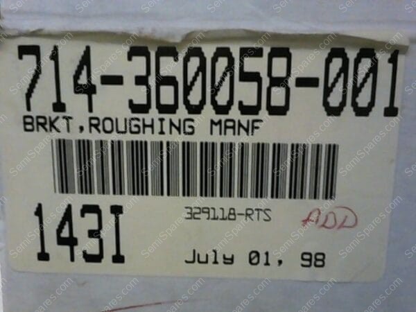 714-360058-001 | BRKT,ROUGHING MANF - Image 5
