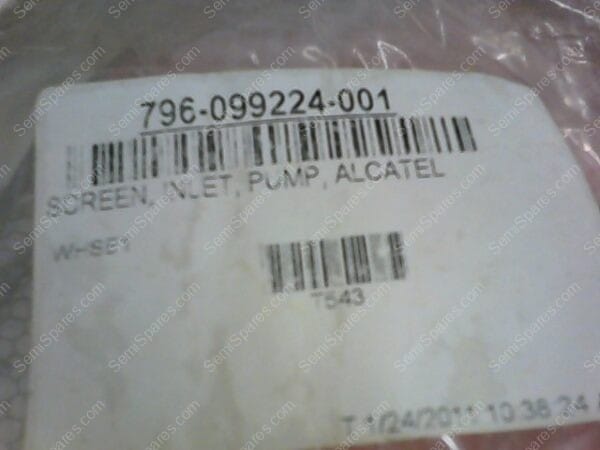 796-099224-001 | SCREEN, INLET, PUMP, ALCATEL