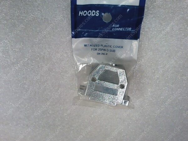 DN-25C-P | METALIZED PLASTIC COVER FOR 25PIN D-SUB