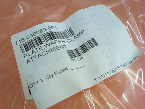716-030089-001 | PLATE,WAFER CLAMP ATTACHMENT - Image 4