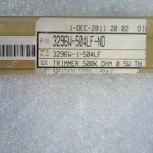 3296W-1-504LF | TRIMMER 500K OHM 0.5W PC PIN TOP