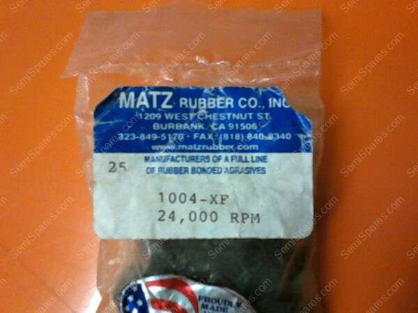 1004-XF | MATZ RUBBER CO., INC 1004-XF 24,000 RPM (PACKAGE OF 25) - Image 4