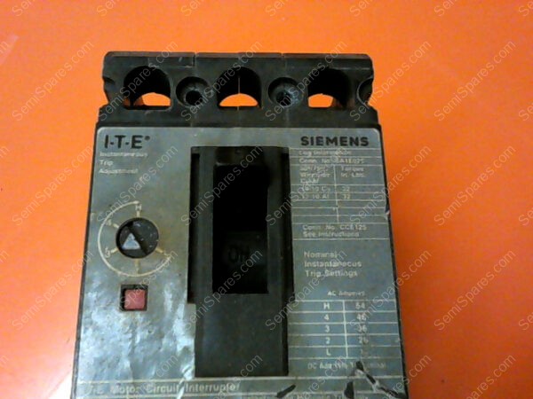 ED63A005 | SIEMENS I-T-E MOTOR CICUIT INTERRUPTER ED63A005 TYPE ED6-ETI 3P 5 AMPS VOLT MAX 600 AC 250 DC - Image 6