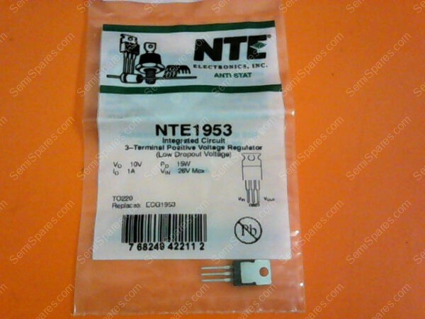 526-NTE1953 | TO-220+10V LDO 1A NTE REPLACEMENT VOLT REGULATORS - Image 2