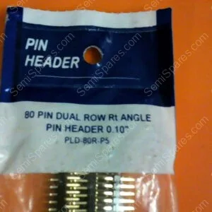 Alternative view of PLD-80R-P5 | PAN PACIFIC 80 PIN DUAL ROW RT ANGLE PIN HEADER 0.10  (PACKAGE OF 5)
