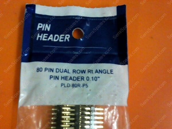 PLD-80R-P5 | PAN PACIFIC 80 PIN DUAL ROW RT ANGLE PIN HEADER 0.10 (PACKAGE OF 5) - Image 2