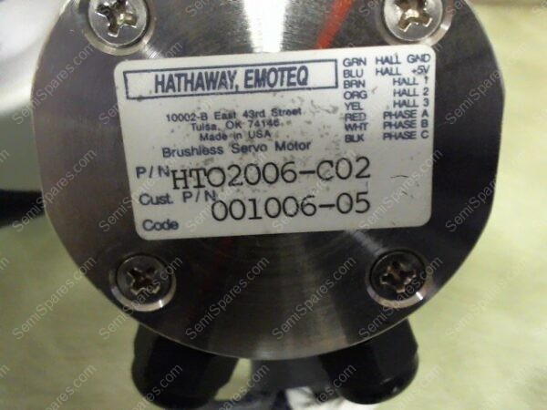 HTO2006-C02 | HATHAWAY EMOTEQ SERVO MOTOR SEMITOOL PN HTO2006-C02 - Image 3