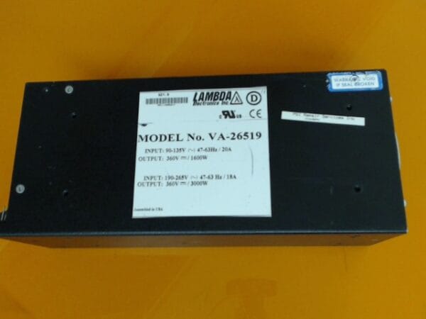 PS-2015-00 | PWR,SUP,666781,UV-2,SECS,LAMDA,VA-26519 - Image 3