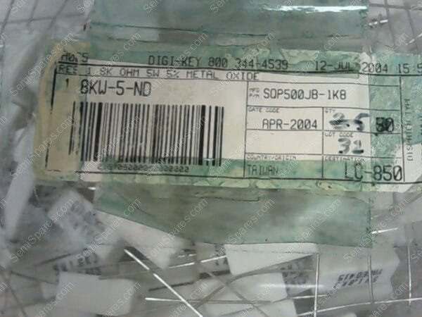 SQP500JB-1KB | RESISTOR, 1.8K, OHM, 5W, 5%, METAL OXIDE - Image 4