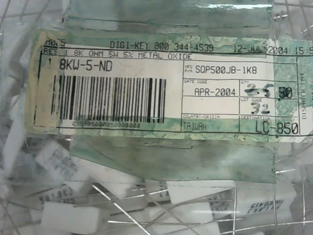 SQP500JB-1KB | RESISTOR, 1.8K, OHM, 5W, 5%, METAL OXIDE - Image 4