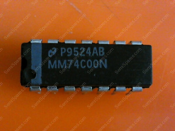 MM74C00N | NSC/FSC MM74C00N DIP-14 QUAD 2-INPUT NAND GATE . QUAD IC - Image 2