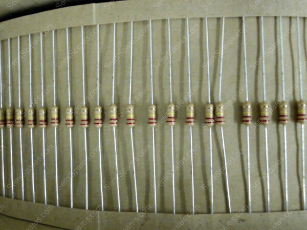 220KQTR-ND | CARBON FILM RESISTOR, CFR-25, 1/4W, 52.4MM 220K 5% (5000 PCS)