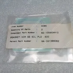 60-105904A10 | GASKET-VCR SS SIL PLD .500, PARENT PART NUMBER: WA-091386D62