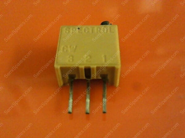 64T104 | 3/8" SQUARE CERMET POTENTIOMETER 25-TURN 1/2W - Image 5