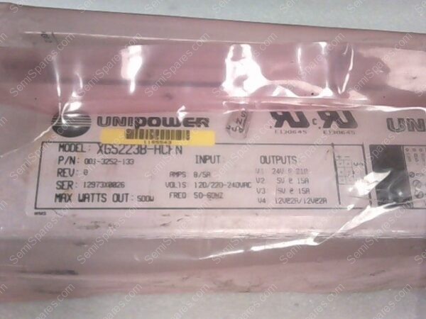 XG5223B-ACFN | UNIPOWER UNIFLEX POWER SUPPLY, AMPS 8/5A, VOLTS 120/220-240VAC - Image 3