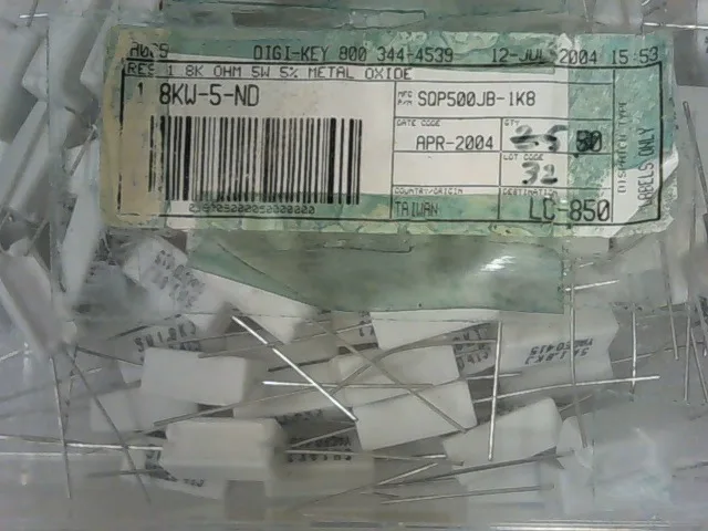 SQP500JB-1KB | RESISTOR, 1.8K, OHM, 5W, 5%, METAL OXIDE - Image 5