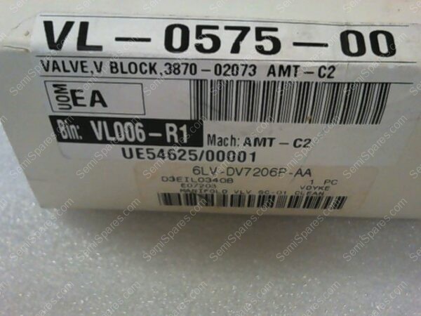 VL-0575-00 | VALVE, V BLOCK, 3870-02073 - Image 3