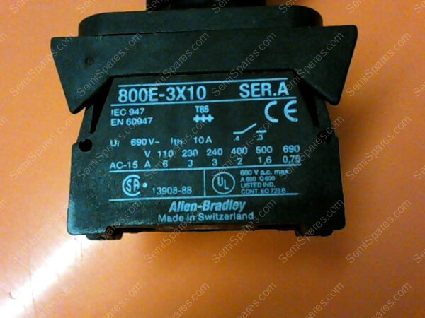 800E-3X10 | ALLEN BRADLEY 800E-3X10 SER. A NSNP - Image 3