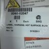 0060-02047 | LABEL, WARNING, HOT SURFACE, 8-LAN