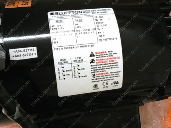 1201006408 | 208 VOLTS SINGLE PHASE,P/N 1201006408