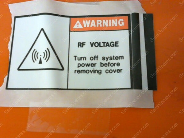 785-014666-001 | LABEL DANGER HIGH RF VOLTAGE