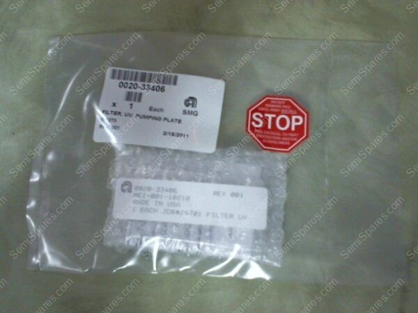 0020-33406 | FILTER,UV,PUMPING PLATE