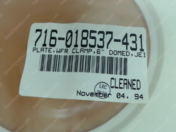 716-018537-431 | PLATE,WFR CLAMP,6" DOMED,JEIDA - Image 4