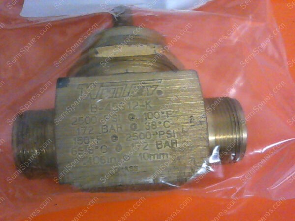 B-45S8 | WHITEY B-45S8 WHITEY B-45S8; 2500 PSI 100F, 172 BAR 38C, 150F 2500 PSI, 65 - Image 3