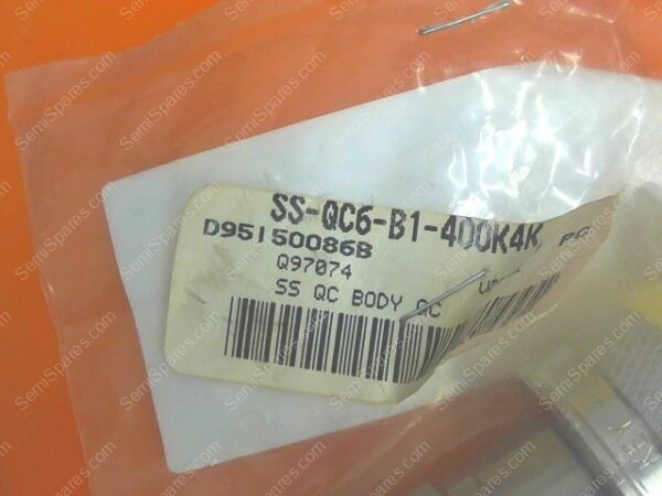 SL-4910-0 | BULKHEAD BODY,SS-QC6-B1-400K4K,KEYED - Image 2