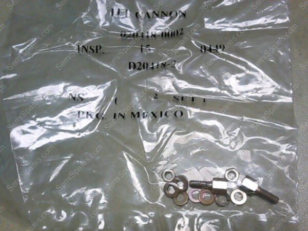 020418-0002 | 2 SETS ITT CANNON 020418-0003 SCREW LOCK ASSEMBLY D SUB - Image 2