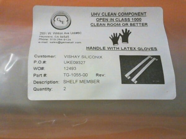 TG-1055-00 | SHELF MEMBER, P/N 770-134 - Image 2