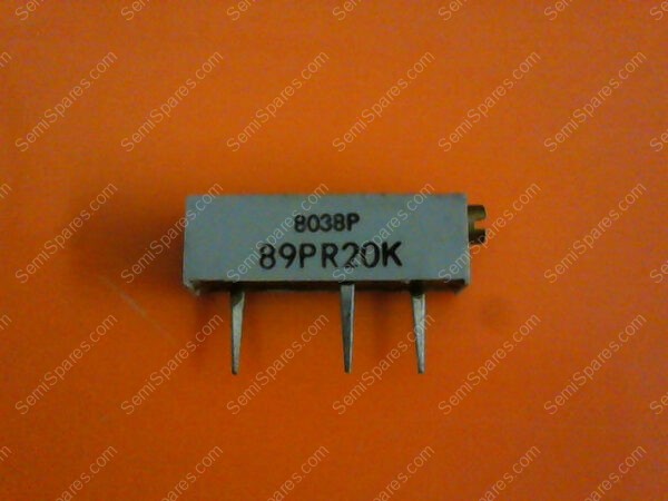 89PR20K | BI 8103P-89PR20K 20K OHM 3/4" TRIMMING POTENTIOMETER CERMET 5 PIECEES MBH015B - Image 3