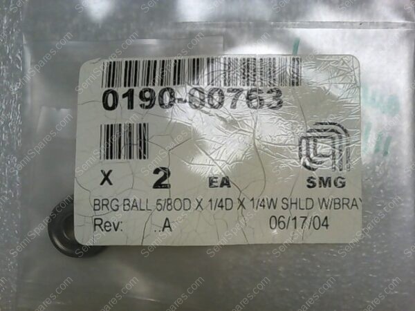 0190-00763 | BRG BALL 5/8OD X 1/4D X 1/4W SHLD W/BRA - Image 3