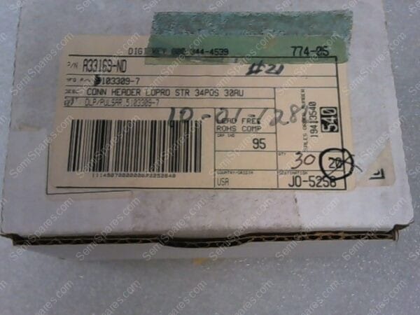 A33169-ND | CONN HEADER LOPRO STR 34POS 30AU, DLP/PULSAR;5103309-7 - Image 4