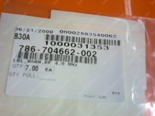 786-704662-002 | LBL,WARN,RF 4.0 MHz - Image 3
