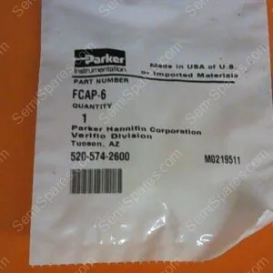 FCAP-6 | PARTEK PARFLARE PFA TUBE CAP 3/8 TUBE,P/N FCAP-6
