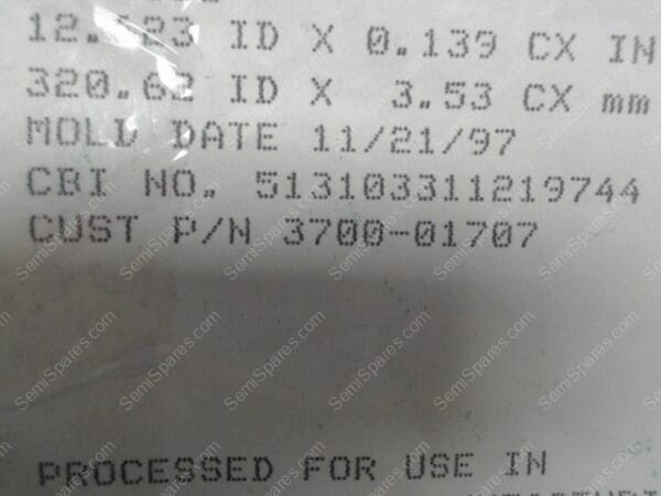 OR-6830-04 | ORING 12.623 ID X 0.139 CX IN, 320.62 ID X 3.53 CX MM - Image 2