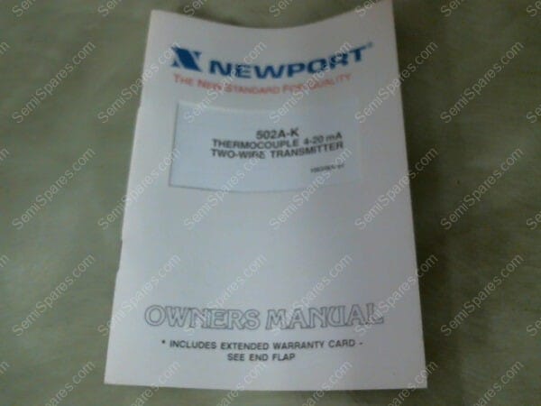 502A-K | NEWPORT ELECTRONICS INC MODEL 502A-K INOUT/0 C 800C OUTPUT/4MA 20MA
