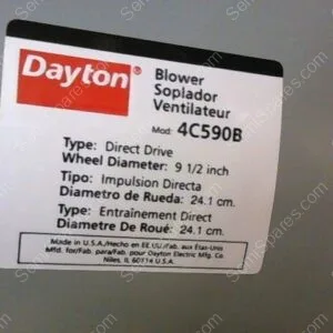 FN-0425-00 | FAN,HTR,BLOWER,ASSY,LOAD,P/N 4C590B